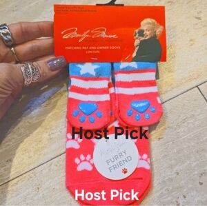 NWT Marilyn Monroe "Stay Pawsitive" Matching Pet/Owner Socks